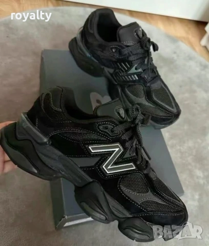 New Balance 9060 Triple Black Нови Черни Маратонки [35-46 Номер]
