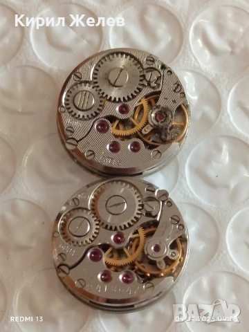 Лот 8 броя стари механизми с циферблат за части КОЛЕКЦИЯ 42368, снимка 5 - Антикварни и старинни предмети - 54143025