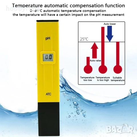 Компактен PH метър с АТС за вода, кафе, напитки, снимка 4 - Друга електроника - 33332854