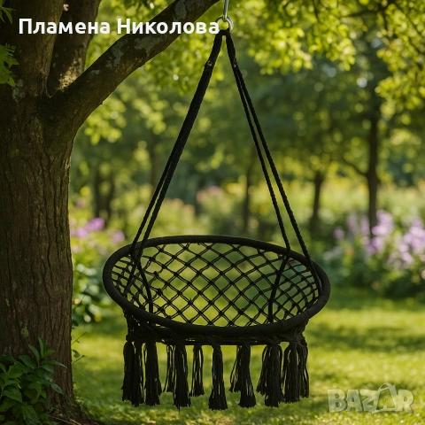 Висяща градинска люлка, снимка 3 - Градински мебели, декорация  - 55100042