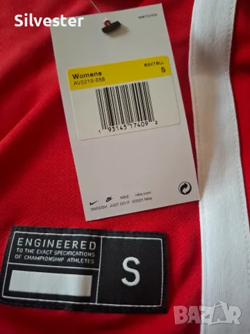 Дамски Червен Потник NIKE / Найк, 100% Оригинален с етикет, размер S, снимка 8 - Спортни екипи - 46621924
