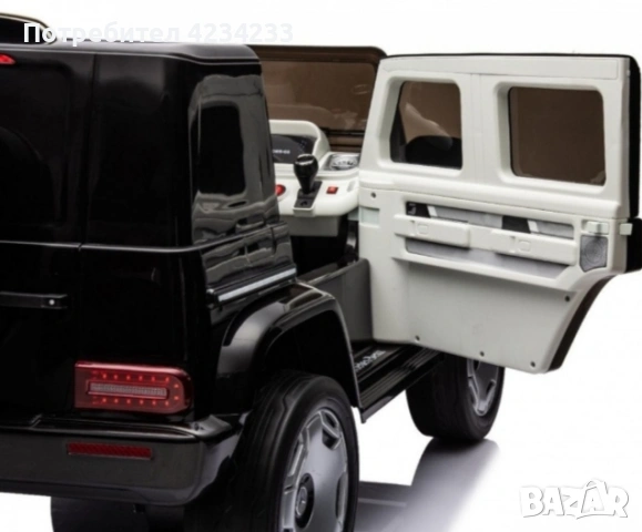 Акумулаторен джип Mercedes EQG Electric G-Class 12V с отварящи се врати меки гуми 4x4, снимка 10 - Коли, камиони, мотори, писти - 55244553