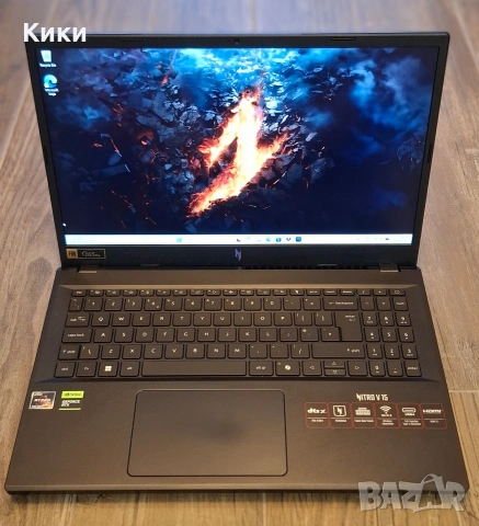 Геймърски Лаптоп | Acer Nitro | Ryzen 5 7535HS | 16GB RAM | RTX 3050 6GB | 512 SSD