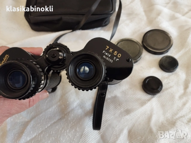 ПРОМО ТОП Японски Ловен Бинокъл-7Х50-Hilkinson-КАТО НОВ, снимка 5 - Екипировка - 53969057