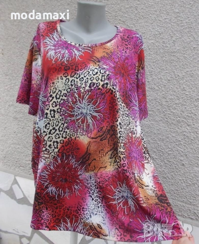 4XL - Нова еластична блуза „M Collection”- , снимка 6 - Туники - 55288799