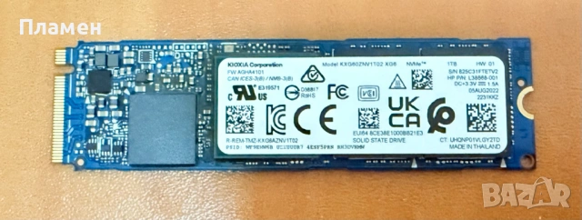 SSD NVMe M.2 1TB – 1000GB Kioxia KXG60ZNV1T02 PCIe Gen3 x 4