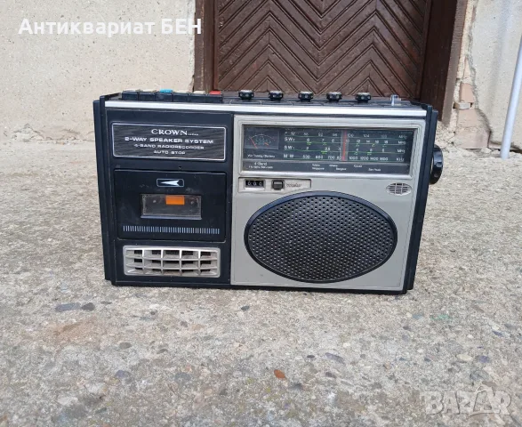 CROWN CRC-550SW – ЯПОНСКИ ВИНТИДЖ РАДИОКАСЕТОФОН
