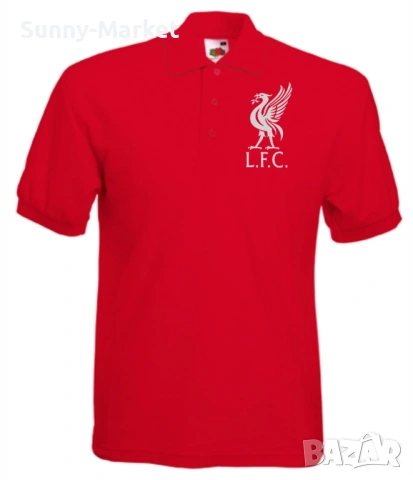 Поло Тениска с яка Ливъпул Liverpool принт печат