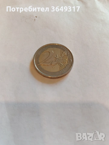 Френска монета от 2 евро 2001 година , снимка 2 - Нумизматика и бонистика - 54014240