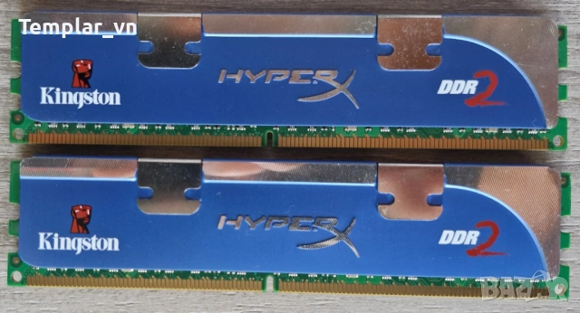 Kingston Hyper X 2x2 DDR2 1066 PC2 8500 //  OCZ Platinum 2x2 DDR2 1066 PC2 8500, снимка 2 - RAM памет - 54229405