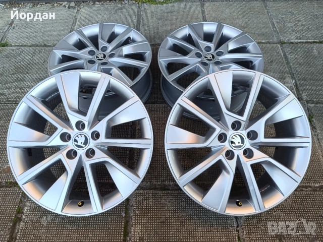 ОРИГИНАЛНИ джанти 17 ' цола 5x100 57,1 Skoda Kamiq Scala Fabia / Шкода Камик Скала Фабиа, снимка 3 - Гуми и джанти - 54598269