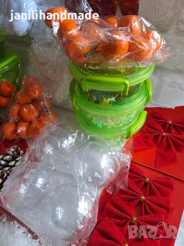 Голям сет коледни орнаменти за декорация , снимка 3 - Други - 54236062