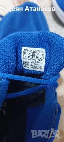 Сини маратонки Adidas Duramo 42 номер, снимка 5 - Спортни обувки - 55577645