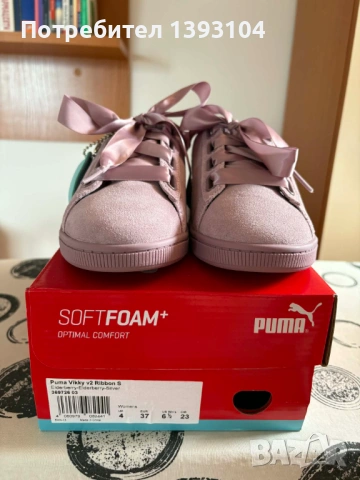 Нови розови кецове Puma 37 номер, снимка 2 - Кецове - 54257296