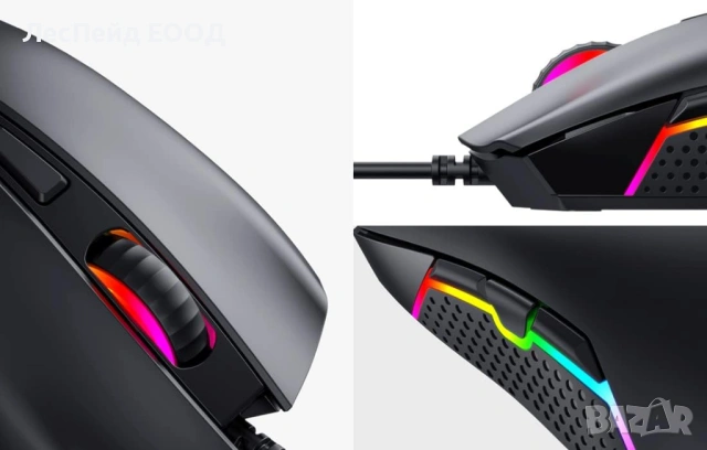 Геймърска мишка HAVIT GameNote RGB нова, 3600 DPI, USB, снимка 2 - Клавиатури и мишки - 54252700