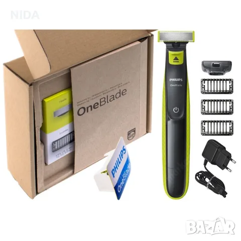 Тример PHILIPS ONEBLADE QP2520/30, ДВЕ НОЖЧЕТА, СЪС ЗАРЯДНО, НОВ!