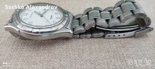 Рядък YEMA Marine 100m – Seiko Era – Сапфир кристал и масивна ZRC верижка , снимка 12 - Мъжки - 50823219