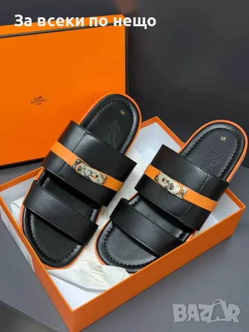Hermes Мъжки Чехли Хермес - 2 Цвята Код SK1886, снимка 3 - Мъжки чехли - 55336733