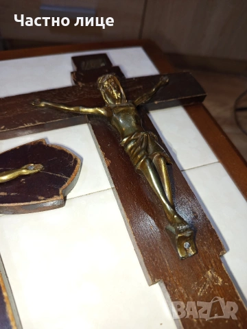 Разпятие/ Кръст за стена, снимка 10 - Антикварни и старинни предмети - 54182675