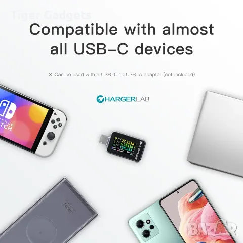 Power-Z C240 USB-C тестер 240W с цветен дисплей, PD 3.1, QC 5.0, USB Type-C, снимка 6 - Кабели и адаптери - 55588604