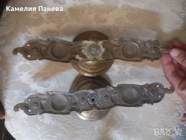 Винтидж дръжки за врата с шилд комплект, снимка 5 - Други ценни предмети - 55200818