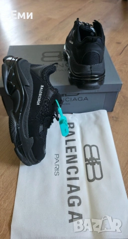 Balenciaga Triple S Black унисекс от 36 до 44 номер , снимка 5 - Маратонки - 55253155