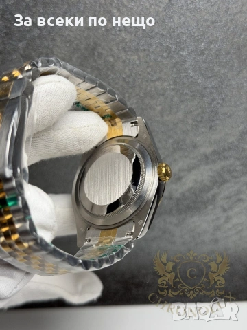 Rolex Datejust gold and silver Мъжки Часовник С Автоматичен Механизъм Код Chronolux2, снимка 4 - Мъжки - 55077838