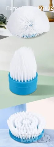 Електрическа четка за почистване на баня Spin scrubber/ Четката работи с акумулаторна батерия. , снимка 6 - Други стоки за дома - 55416702