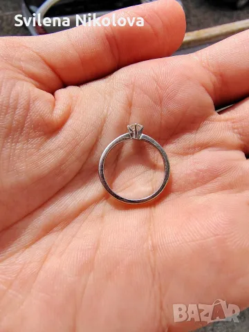 Годежен пръстен Virtuosa – естествен диамант 0.15 ct, снимка 5 - Пръстени - 55414113