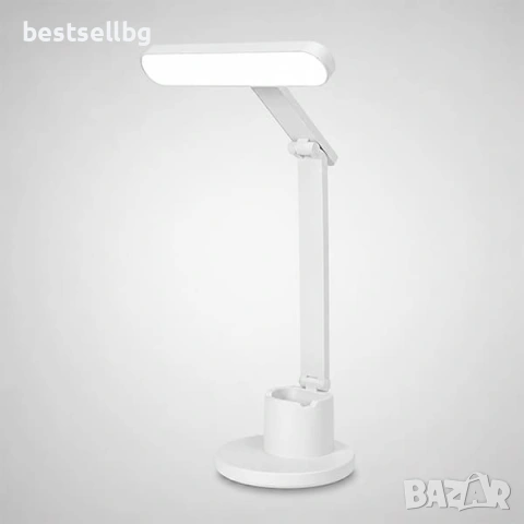Мощна безжична LED настолна лампа за бюро 21W с тъч димер 3 светлини за учене четене деца, снимка 4 - Лед осветление - 54451391