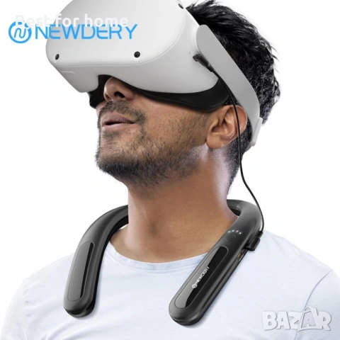 Външна батерия за врата NEWDERY 10000mAh за Meta Quest 3/2, VR Oculus Quest, HTC