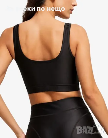 PUMA Dare To Crop Top W Black Черно Бюстие Код P2874, снимка 3 - Корсети, бюстиета, топове - 55500259