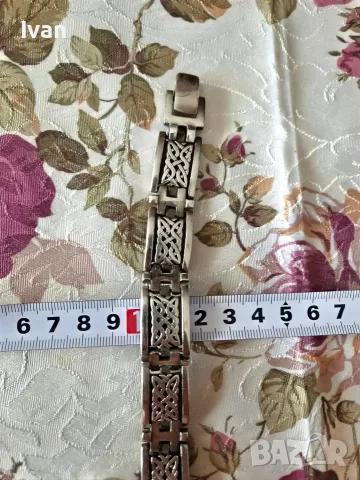 Сребърна мъжка гривна 925, снимка 3 - Гривни - 55679565
