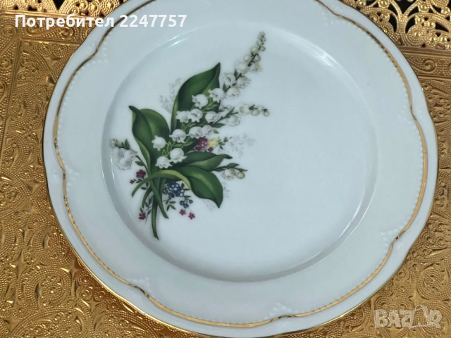 Троен сет порцелан Момина сълза, снимка 9 - Антикварни и старинни предмети - 54091750