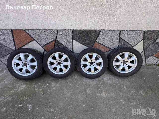 Оригинални джанти Mercedes 17-ки с всесезонни гуми Goodyear Vector. - 235/55 R17, снимка 3 - Гуми и джанти - 54447149