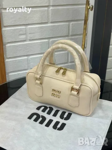Miu Miu Нова Дамска Кожена Чанта Миу Миу Различни Цветове , снимка 10 - Чанти - 55329906
