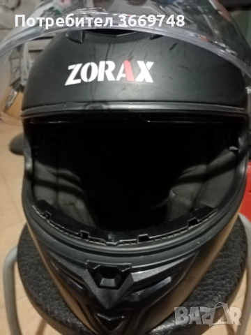 Продава се запазена модуларна мото каска ZORAX, снимка 6 - Спортна екипировка - 54218979