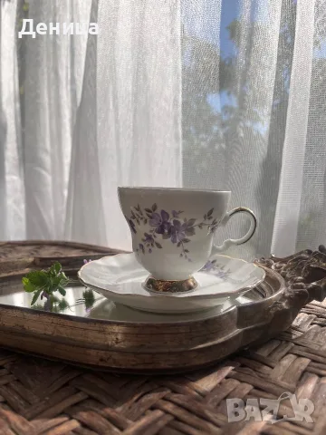 Теменужена нежност💜 Сет за кафе/чай , снимка 6 - Чаши - 55646725