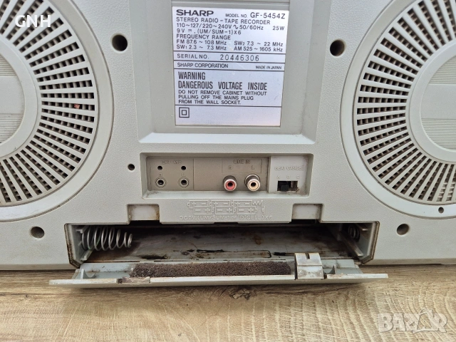 Радиокасетофон Sharp GF-5454Z, снимка 8 - Радиокасетофони, транзистори - 55188714