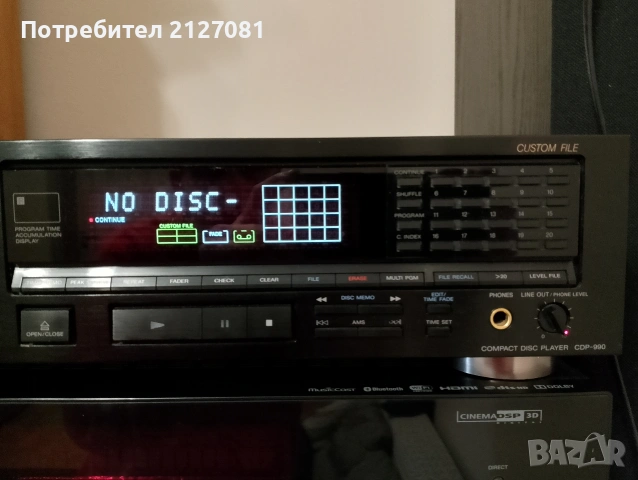 sony cdp990, снимка 3 - Аудиосистеми - 54579169