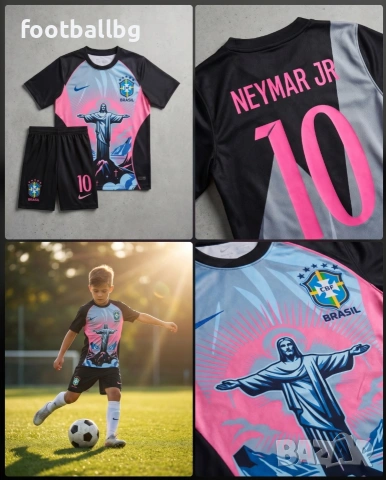 Бразилия 💛⚽️ детско юношески футболни екипи NEYMAR JR 10, снимка 5 - Футбол - 34004950