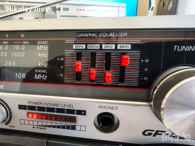 Ретро касетофон Boombox Sharp GF-454H – Перфектно състояние! Работещ!, снимка 12 - Радиокасетофони, транзистори - 54856330