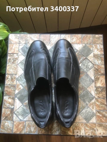 Меки и леки черни обувки Ecco и спортни сиви балеринки Rockport - 40 номер, естествена кожа, снимка 2 - Дамски ежедневни обувки - 54401718