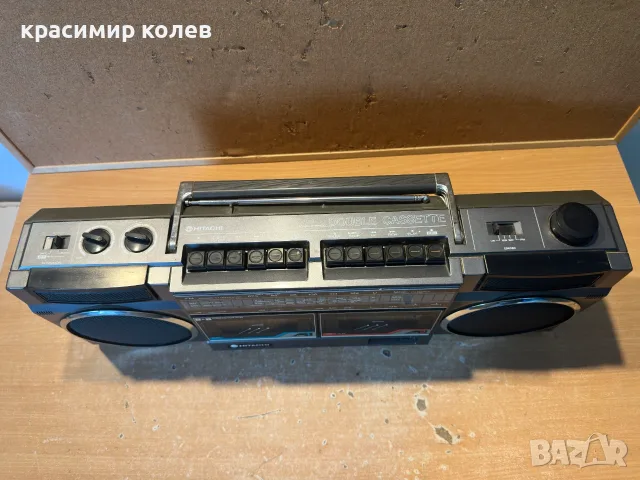 радиокасетофон "Hitachi TRK-W24E", снимка 2 - Радиокасетофони, транзистори - 55396578