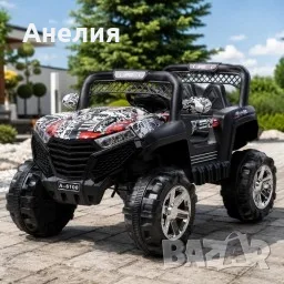 Детско електрическо бъги 4×4 с дистанционно, LED, USB и MP3 – 4 мотора