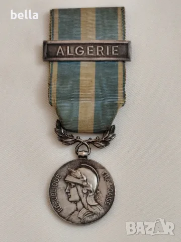 Френски колониален медал (Médaille Coloniale) с плакетка "ALGÉRIE".