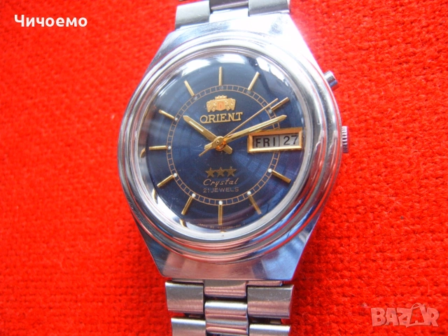 ORIENT Crystal 3 Stars 21 Jewels   Мъжки ръчен часовник автоматик, снимка 2 - Антикварни и старинни предмети - 52798588