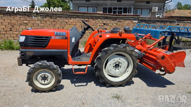 Японски трактор Kubota T220 с фреза, 4x4, 22 кс., АграБГ Джолев, снимка 2 - Селскостопанска техника - 55118686