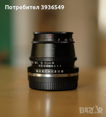 TTartisans 35mm F1.4  Fujifilm X, снимка 2 - Обективи и филтри - 55416656