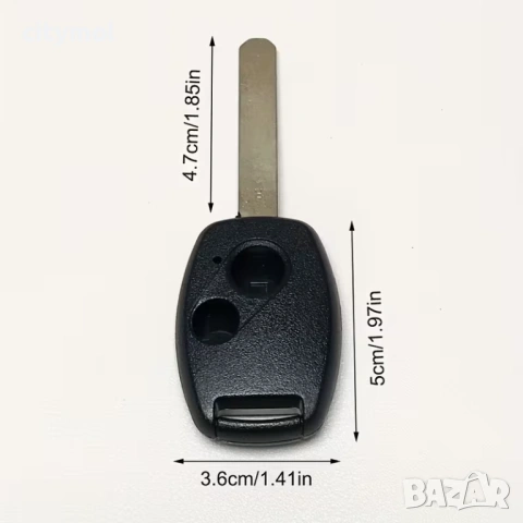 Kутийка за ключ с 3 бутона и острие HON66 за Honda Accord, Civic, CRV, Pilot, Ridgeline, Odyssey, снимка 2 - Аксесоари и консумативи - 54640221